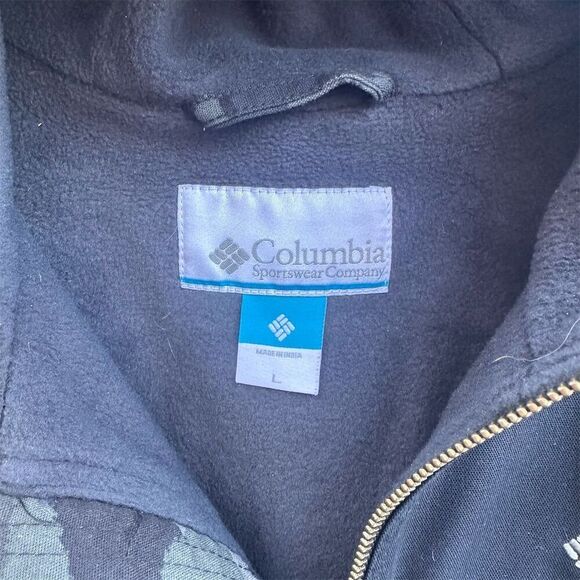 Columbia Men's Loma Vista Hooded Jacket Black Camo Size L - Picture 5 of 10